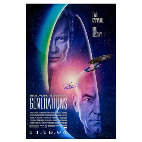 Lot Detail - Patrick Stewart Autographed Star Trek Generations 27x40 Poster