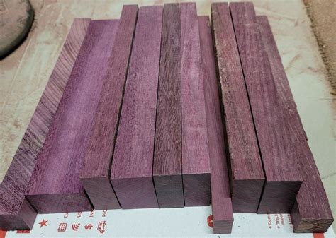 Exotic Solid Purpleheart Scrap Wood Lumber Purple Heart Hardwood Kiln