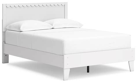 Hallityn - White - Full Panel Platform Bed – Furniture Warehouse Ohio