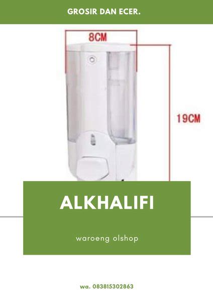 Jual Dispenser Sabun Cair 1 Tabung Di Lapak Alkhalifi Waroeng Olshop