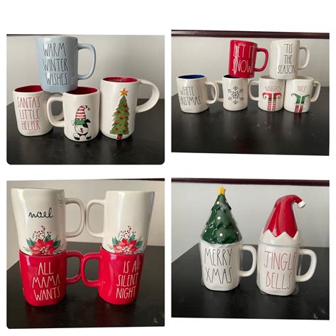 Rae Dunn Christmas Mugs and a Hot Cocoa Pitcher-please Click on the ...