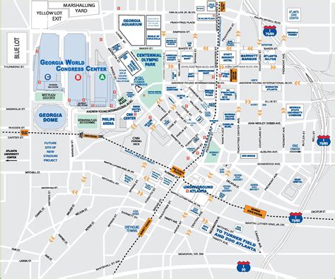 Map Of Downtown Atlanta Georgia