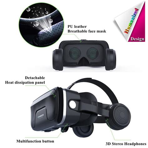 Shinecon Vr Box D Virtual Reality Glasses With Headphone G Ea