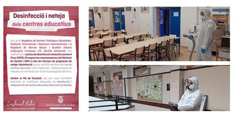 Gandia Desinfecta I Neteja Tots Els Centres Educatius Complint Les