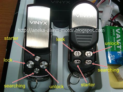 Cara Setting Dan Menggunakan Alarm Motor Remote Merk Vinyx