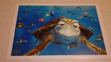 Disney Store Finding Nemo Limited Edition Lithograph Set 4 Exclusive