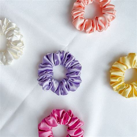 Summer Shades Mini Silk Scrunchie Set Mini Scrunchy Pack Luxury Summer