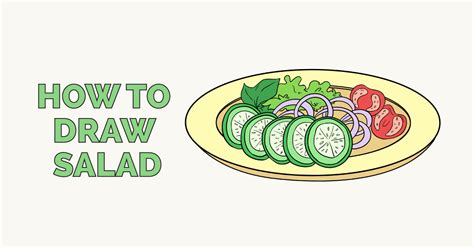 How To Draw A Salad