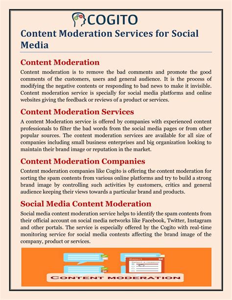 PPT - Content Moderation Services for Social Media PowerPoint