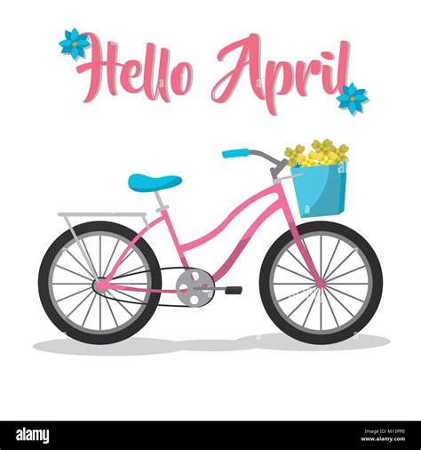 Hello April Design Stock Vector Image And Art Alamy