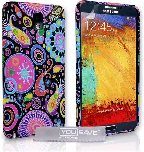 Yousave Accessories Samsung Galaxy Note Tasche Mehrfarbig Silikon Gel