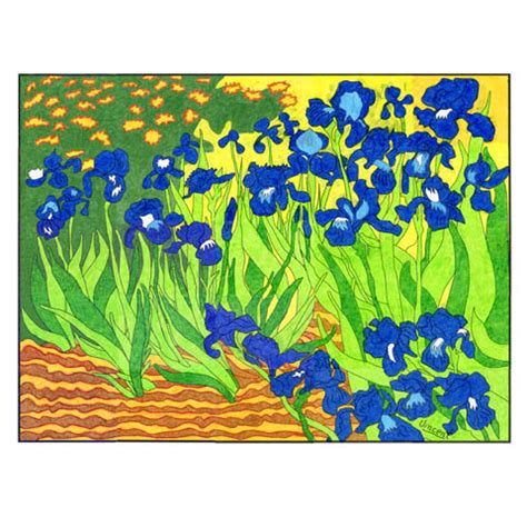 Van Gogh Iris Mural · Art Projects for Kids