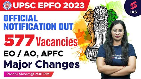 Upsc Epfo Official Notification Eo Ao Apfc Prachi