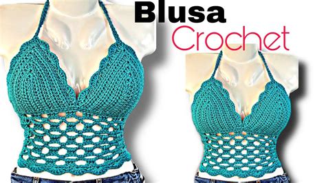 Blusa Blusa Tejida A Crochet En Punto Ondas En Relieves Paso A Paso