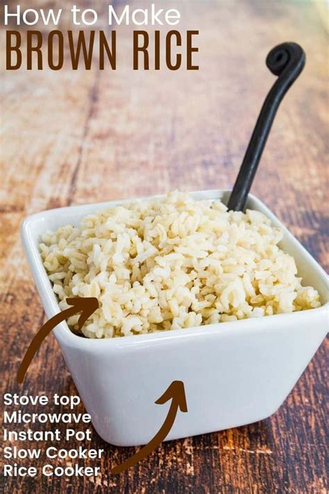 How To Make Brown Rice Instructions For How To Cook Brown Rice In A