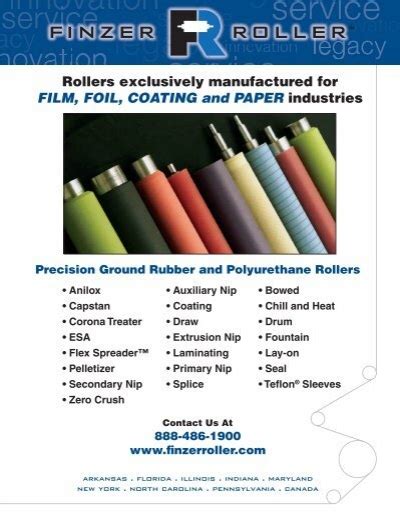 Technical Sheet Pdf Finzer Roller