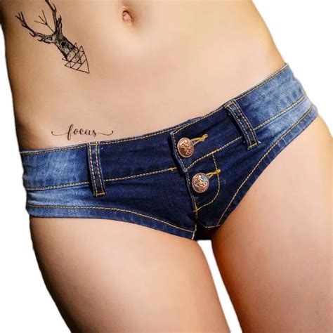 Sexy Tight Tassel High Elasticity Low Waist Women Denim Shorts Women