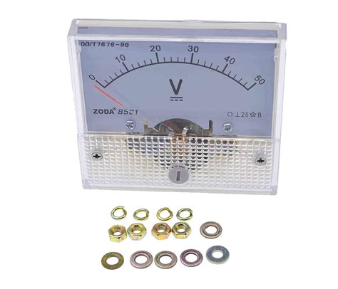 Dc 50v Analog Panel Volt Voltage Meter Voltmeter Gauge 85c1 0 50v Industrial