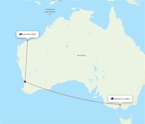 Flights From Karratha To Melbourne Kta To Mel Flight Routes