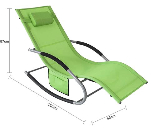 Bain De Soleil Chaise Longue Fauteuil À Bascule Avec Appui tête Et