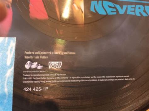 Popsike NIRVANA Nevermind 1991 Limited Edition Picture Disc