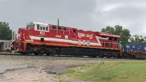 HD Railfaning The CSX Memphis Subdivision With CSX 911 Honoring Our