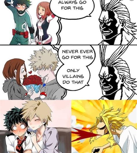 Memes De Bnha En Personajes De Anime Dibujos Anime Parejas Dibujos