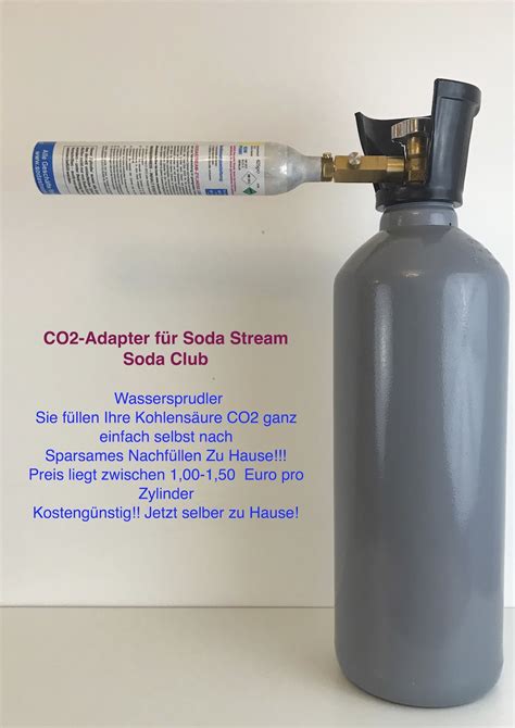 Co F Lladapter F R Sodastream Wassersprudler Mit Kg Co