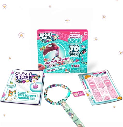 Amazon STICKI Rolls Sticki Bands Pulsera De Juguete Con Adhesivo