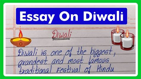 Essay On Diwali In English Short Essay On Diwali Write A Essay On