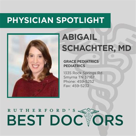 Meet this week's spotlight... - Rutherford's Best Doctors