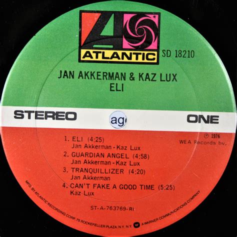 Jan Akkerman And Kaz Lux Eli Lp Album Akerrecordsnl