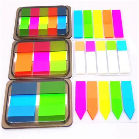 1pcs Creative Stationery Pull Out Bookmark Box Can Tear Fluorescence