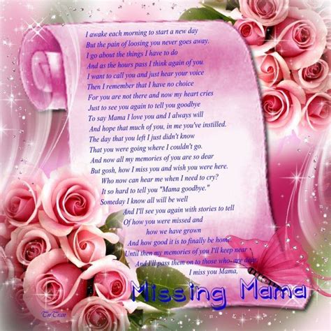 In Loving Memory Mother Poems From Daughter Birthday Wishes In Memory Poem For Mother