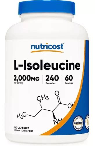 L Isoleucina Mg Nutricost C Psulas De Sabor Neutro Mercadolivre