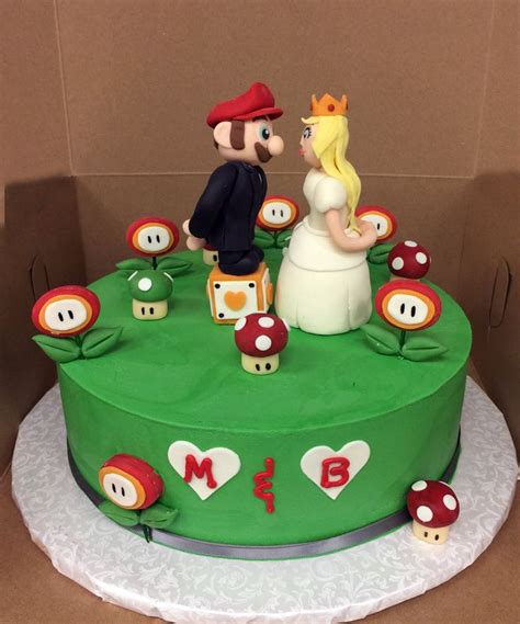 Mario and Peach Cake #nintendo #mariobros #nerdlove #peachandmario # ...