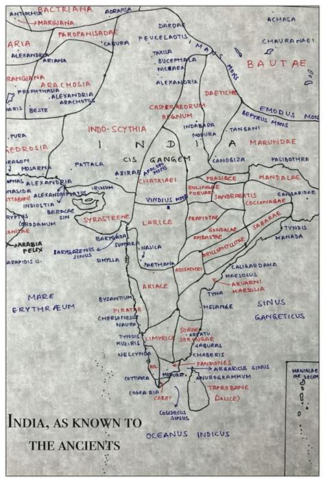 Ancient India map | CosmoFunnel.com