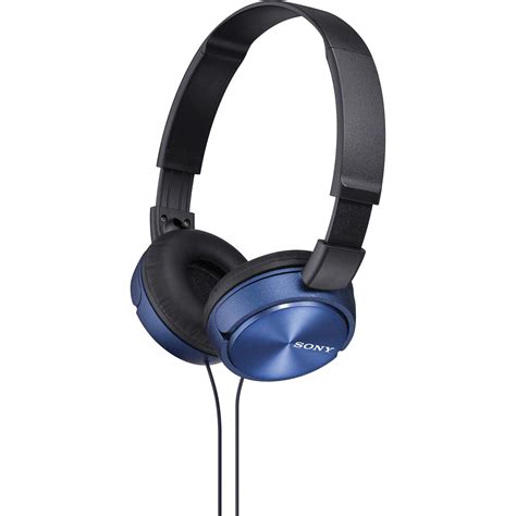 Sony MDR-ZX310 On-Ear Headphones (Blue) MDRZX310L B&H Photo Video