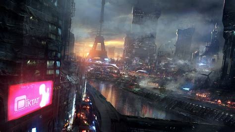 1920x1080 future, night, city, fiction, art - Coolwallpapers.me!