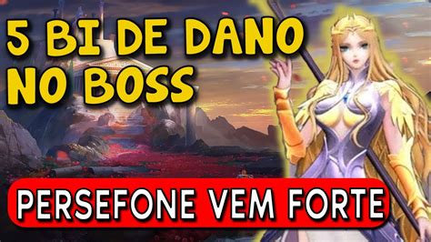 Persefone J Mostra Seu Poder Bi De Dano No Boss Da Legi O Essa