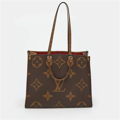 Louis Vuitton Reverse Monogram Canvas Giant Onthego Gm Bag Louis