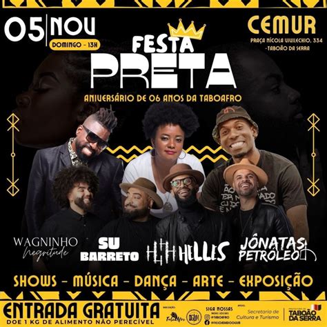 Festa Preta abre comemorações ao Mês da Consciência Negra em Taboão