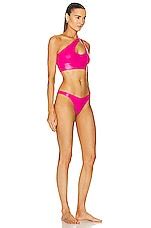 THE ATTICO Wet Bikini Set In Fuchsia FWRD