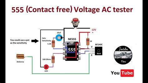 Wireless Voltage Detector Circuit Diagram