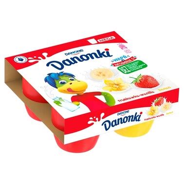 Danone Danonki Mega Serek Truskawka Wanilia Banan 360 G 4 X 90 G 10