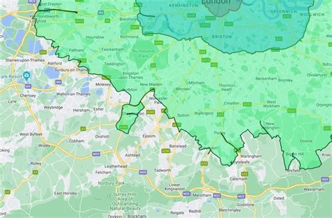 Ulez Expansion Map Shows The Surrey Areas New Border Will Rub Shoulders