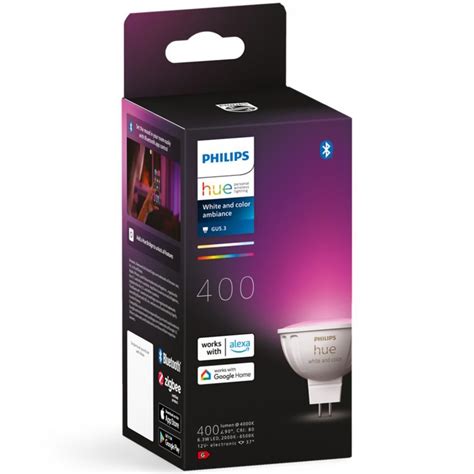 Bec LED RGB Inteligent Philips Hue MR16 Bluetooth Zigbee Tip Spot