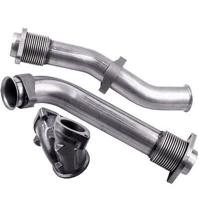 Stainless Steel Turbo Bellowed Up Pipe Kit For Ford L