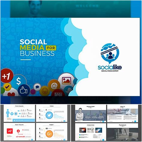 social media powerpoint template