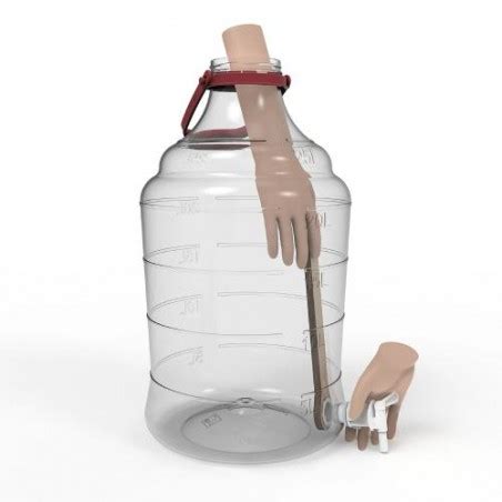 L Pet Demijohn With Handle Tap And Airlock